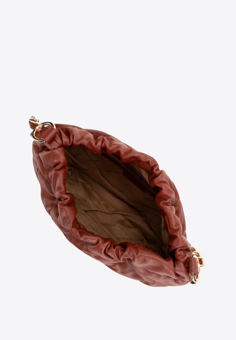 Wittchen Women's red eco-leather bag with chain - Image 4