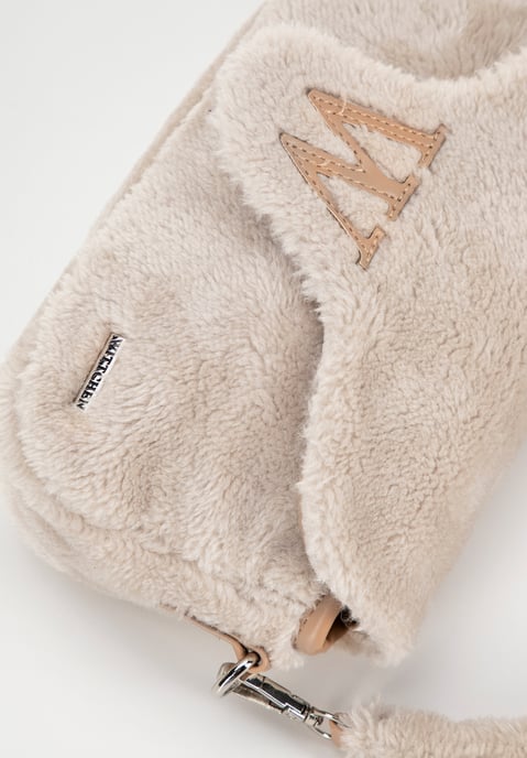 Wittchen Dames Messenger Bag met Bont, Crème - Image 4