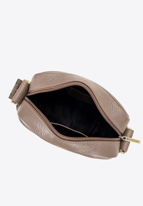 Wittchen Men's Messenger Bag made of genuine leather with taupe stitching - Image 2