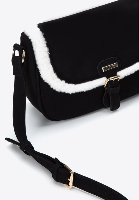 Wittchen Dames Messenger Bag met Imitatiebont Zwart Leer - Image 3