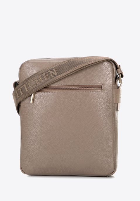 Wittchen Men's Dual-Texture Leather Messenger Bag in Taupe Taupe - Image 3