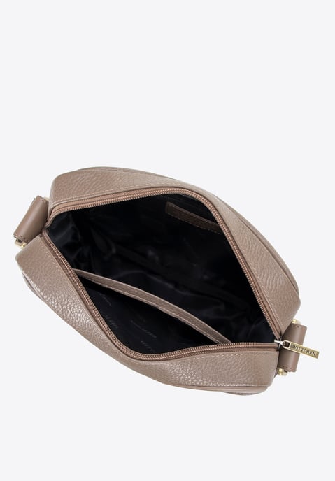 Wittchen Men's Dual-Texture Leather Messenger Bag in Taupe Taupe - Image 4