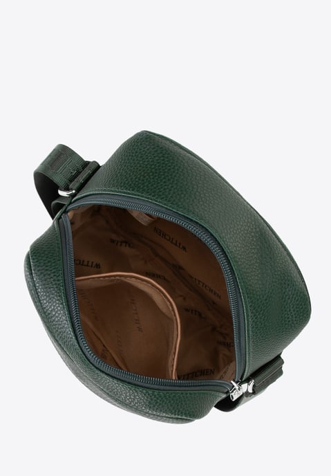 Wittchen Men's Small Messenger Bag in Green Eco-leather - Image 4