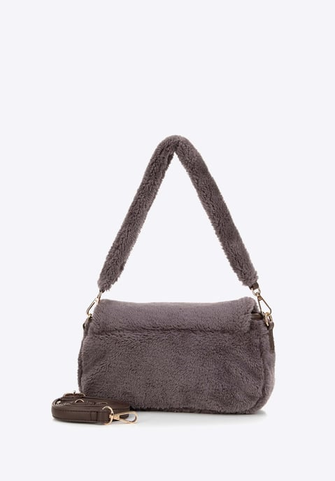 Wittchen Dames Messenger Bag met Bont Taupe Polyester - Image 1