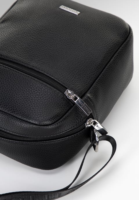 Wittchen Men's Small Messenger Bag in Black Eco-leather - Image 5