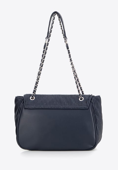 Wittchen Women's Crossbody Bag in Eco-leather with Chain Navy Blue Eco-leather - Image 1