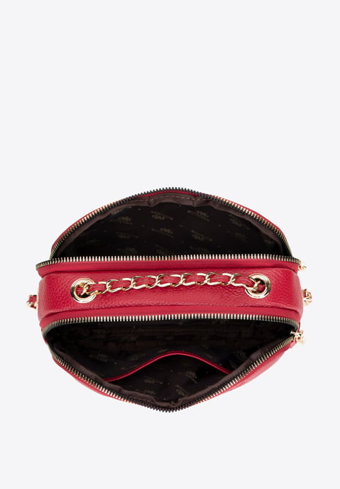Wittchen Dames Leren Crossbody Tas met Ketting, Framboos, Natuurlijk Leer - Image 3