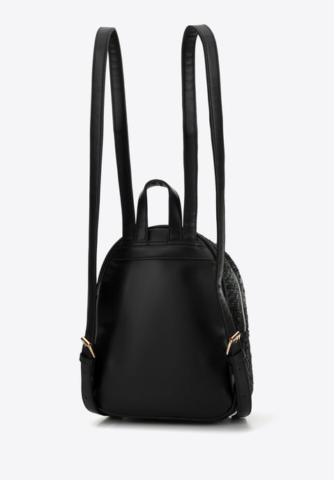 Wittchen Women's Backpack in Bouclé Fabric Black Polyester - Image 1