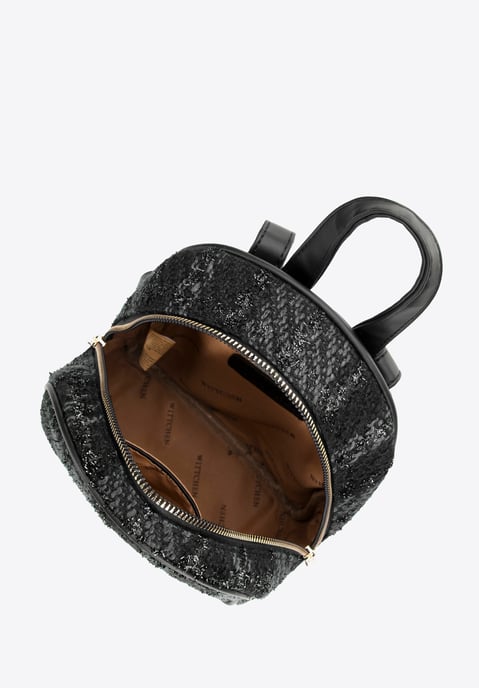 Wittchen Women's Backpack in Bouclé Fabric Black Polyester - Image 2