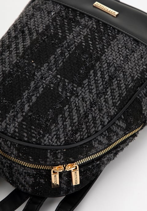 Wittchen Women's Backpack in Bouclé Fabric Black Polyester - Image 3