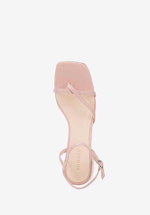 Wittchen Dames leren sandalen met dunne bandjes, stoffig roze, natuurlijk leer - Image 3