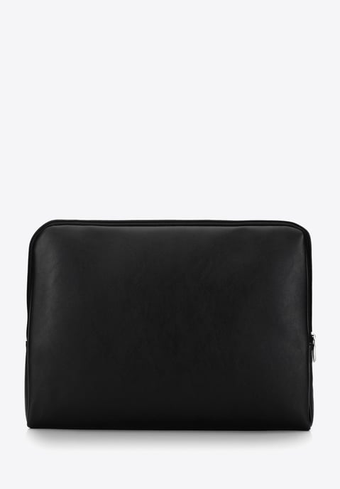 Wittchen Dameskoffer met hoes voor een 15, 6'' laptop, zwart en zilver, eco-leer - Image 3