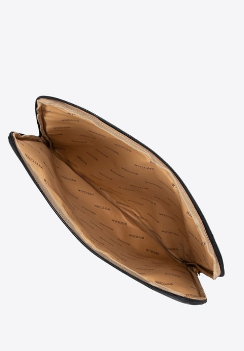 Wittchen Dameskoffer met hoes voor een 15, 6'' laptop, zwart en zilver, eco-leer - Image 6