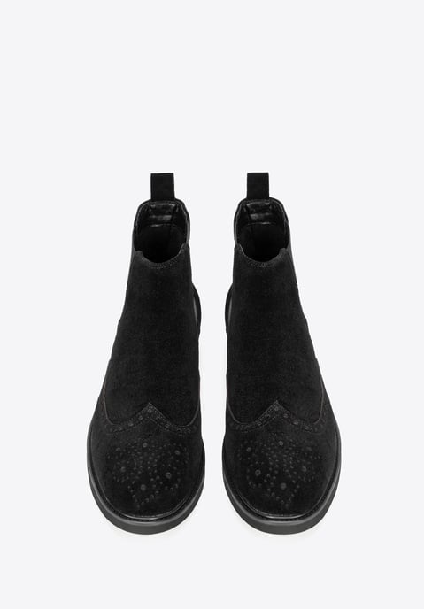 Wittchen Men's Chelsea Boots in Black Suede Leather - Image 2