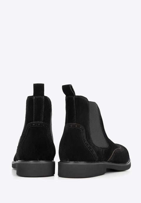 Wittchen Men's Chelsea Boots in Black Suede Leather - Image 3