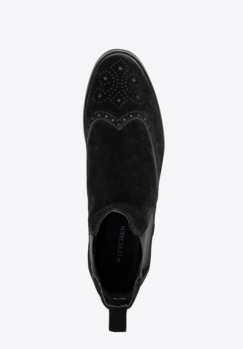 Wittchen Men's Chelsea Boots in Black Suede Leather - Image 4