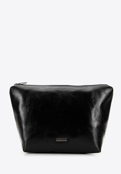 Wittchen Dames shopper met bontinzetstukken, zwart, eco-leer - Image 6