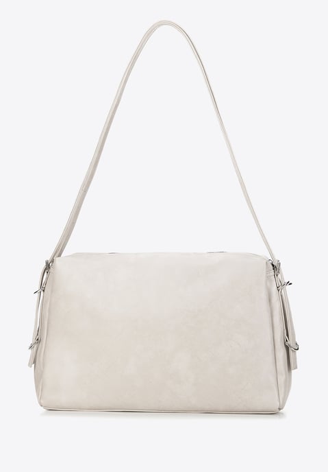 Wittchen Dames shopper met decoratieve banden, gebroken wit, eco-leer - Image 2