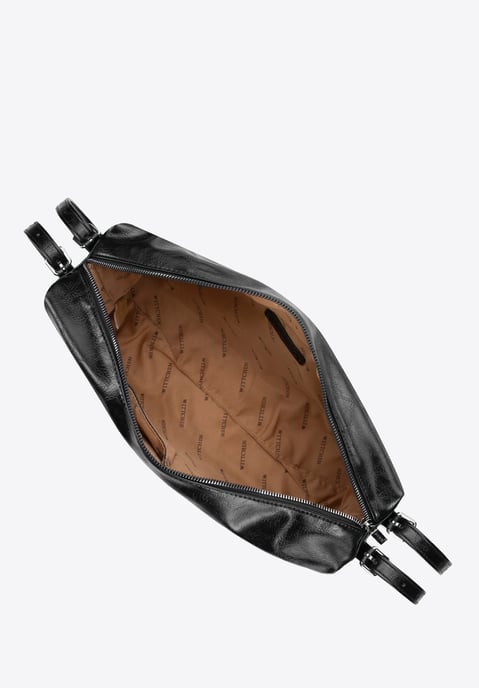 Wittchen Dames shopper met decoratieve hengsels, zwart, eco-leer - Image 3