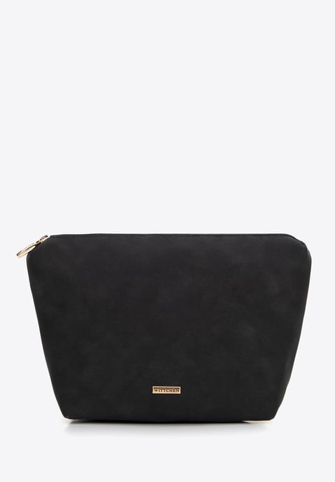 Wittchen Dames shopper van eco-leer en imitatiebont, zwart - Image 3