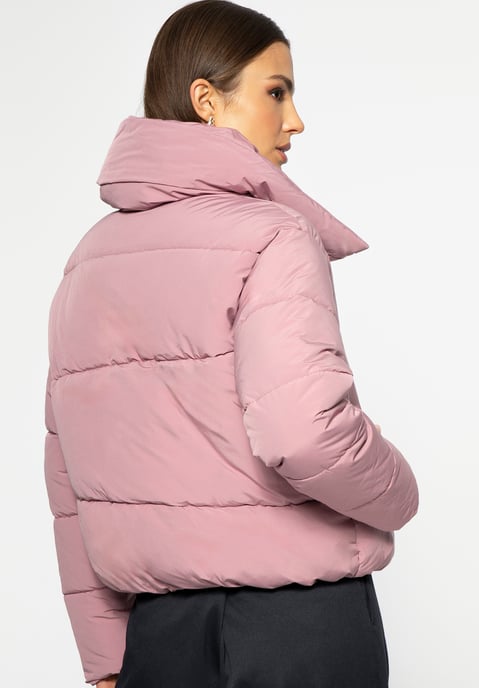 Wittchen Women's Oversized Quilted Jacket Dusty Pink Dusty Pink Polyester - Image 4