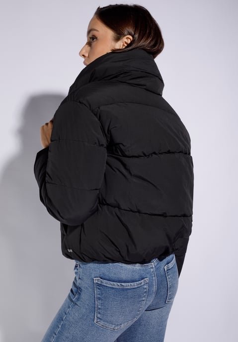 Wittchen Women's Oversized Quilted Jacket Black Polyester - Image 3