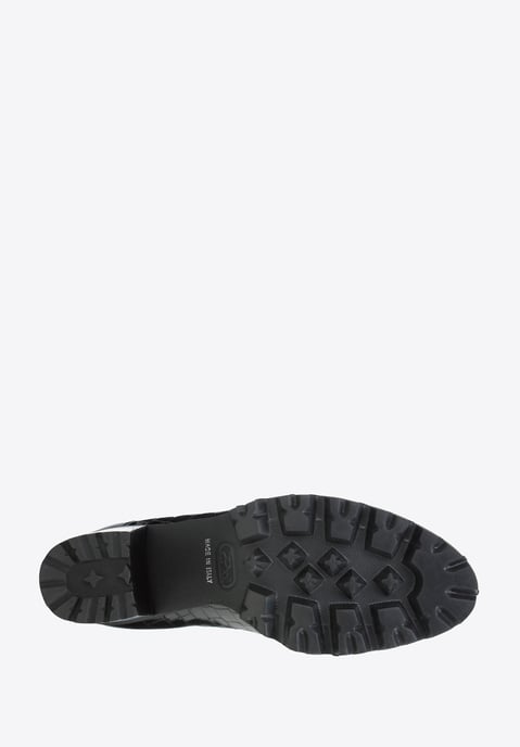 Wittchen Dames Patent Leather Croco Buckle Pumps Zwart Patent Leather - Image 5