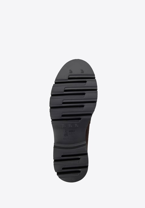 Wittchen dames leren mocassins met gesp op platform, zwart, natuurlijk leer - Image 5