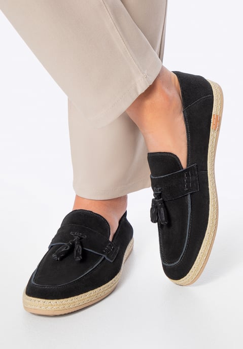 Wittchen Heren Zwarte Suède Loafers met Kwastje - Image 1