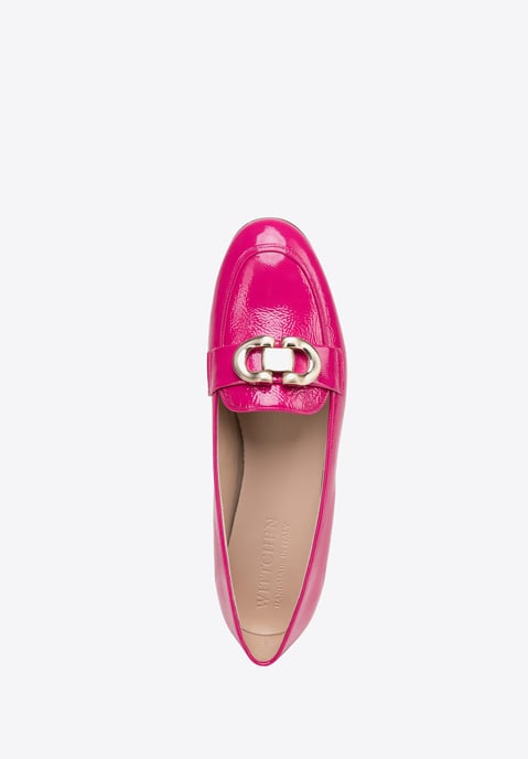 Wittchen Dames mocassins van lakleer met decoratieve gesp, roze - Image 5