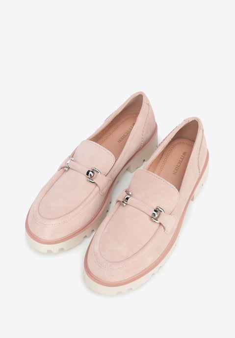 Wittchen Dames Suède Loafers met Gesp Roze - Image 2
