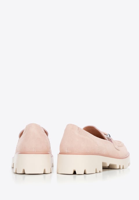 Wittchen Dames Suède Loafers met Gesp Roze - Image 4