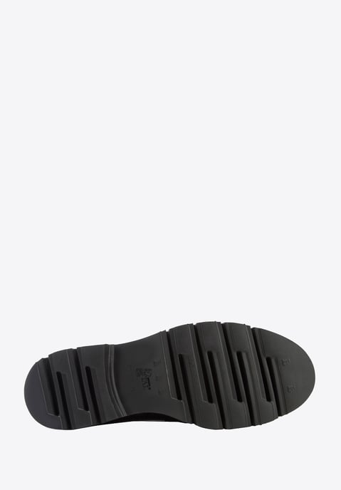 Wittchen Dames Leren Mocassins met Decoratieve Ketting op Platform Donkerbruin - Image 5