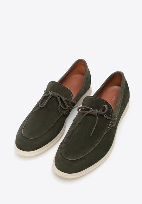 Wittchen Heren Groene Suède Mocassins - Image 2