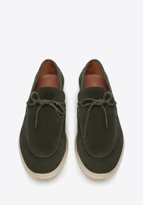 Wittchen Heren Groene Suède Mocassins - Image 3
