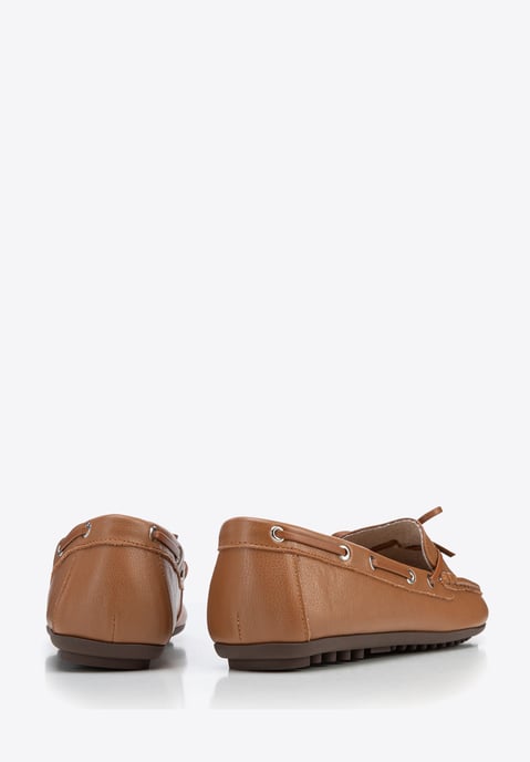 Wittchen Dames Leren Mocassins met Bandje, Bruin, Natuurlijk Leer - Image 5