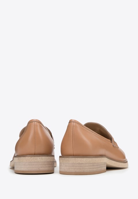 Wittchen Dames Leren Loafers met Kwastjes, Beige, Natuurlijk Leer - Image 4