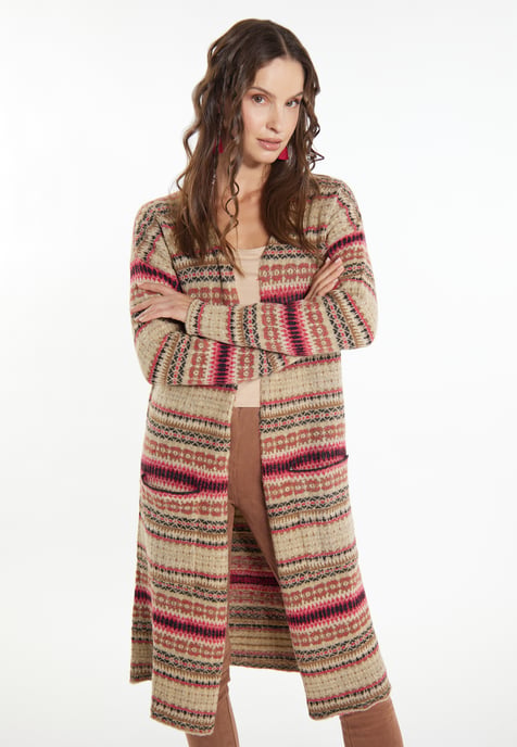 usha Gebreid vest Dames Beige Veelkleurig - Image 3