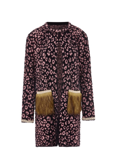 Faina Vest Dames zwart roze - Image 1