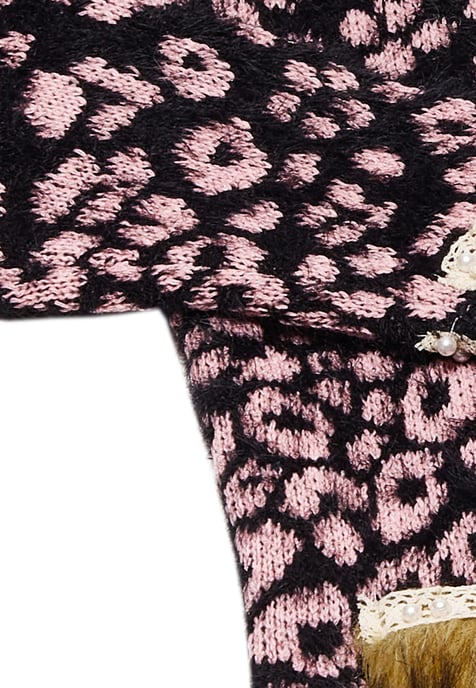 Faina Vest Dames zwart roze - Image 3