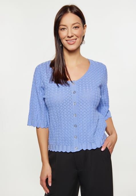 usha Vest Dames duifblauw - Image 3