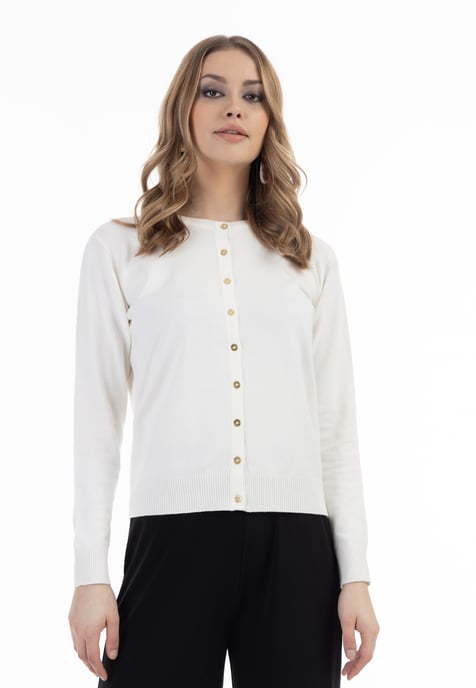 Faina Cardigan women off-white - Image 3