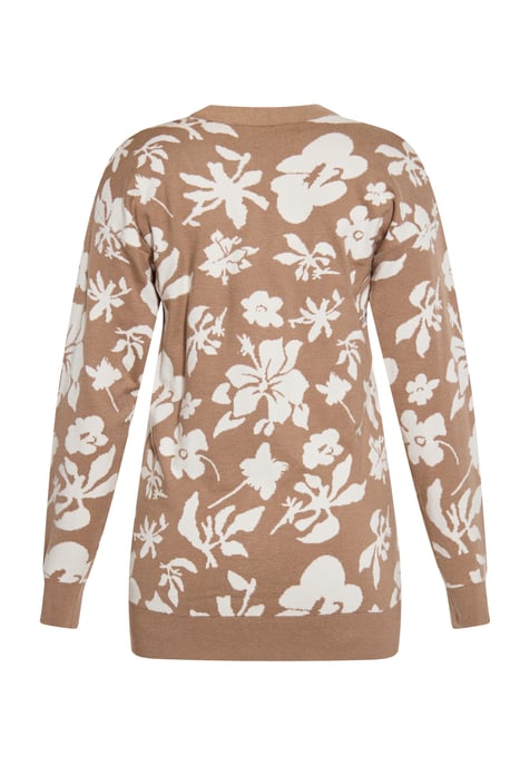 usha Vest Dames taupe/gebroken wit - Image 4