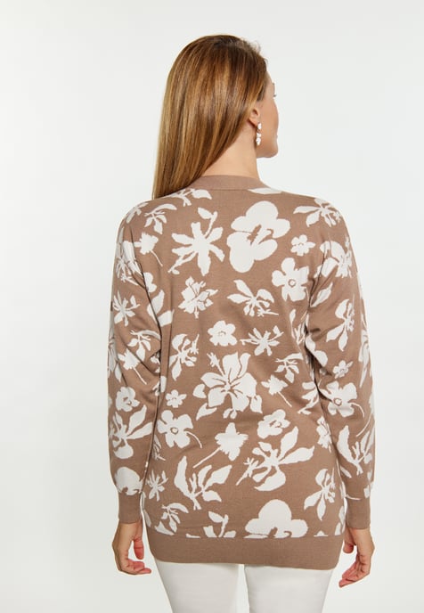 usha Vest Dames taupe/gebroken wit - Image 5