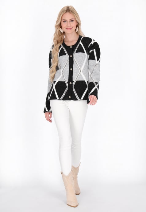 IZIA Vest vrouwen zwart/grijs - Image 2