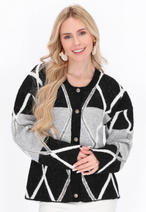 IZIA Vest vrouwen zwart/grijs - Image 3