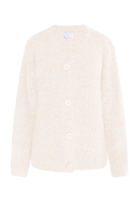 usha Gebreid vest Dames Lichtbeige gemêleerd - Image 1
