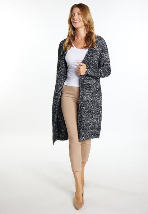 usha knitted coat women black - Image 3