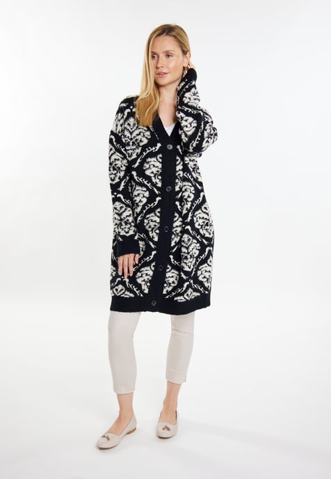usha Cardigan women black/cream - Image 2