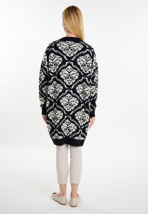 usha Cardigan women black/cream - Image 3